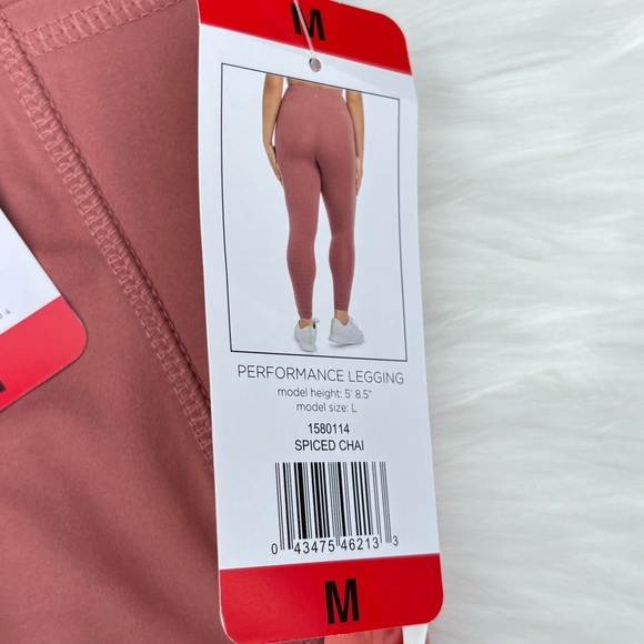 Danskin High Rise Set of Leggings Size Medium (Green & Mauve) NWT - Picture 9 of 9